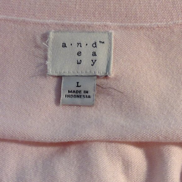 A.N.D Women's Peach Cardigan Sweater (Size L) - Picture 4 of 6